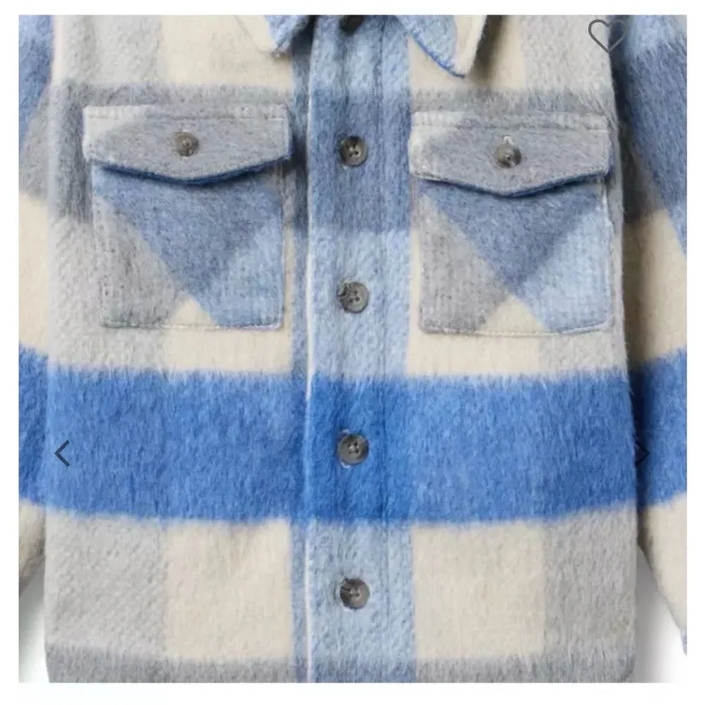NWT- Janie and Jack The Plaid Twill Shacket (7-8)